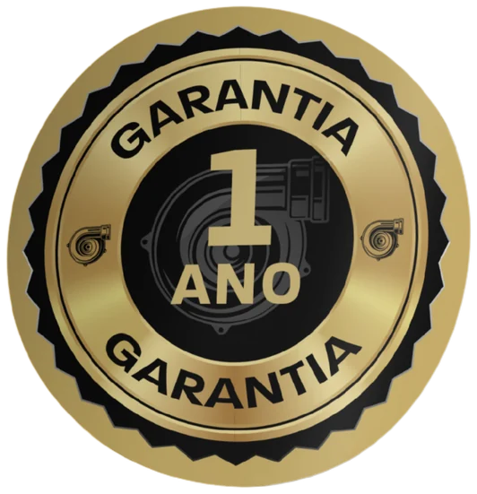 Selo de garantia de 1 ano da JF Turbos